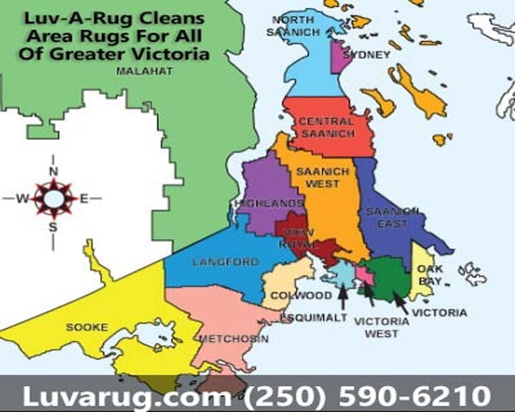 Area Rug Carpet Cleaning Victoria BC Map