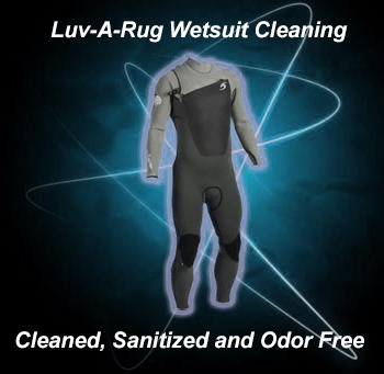 Wet suit ordor removal service Victoria Bc by Luv-A-Rug Services