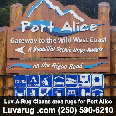 area rug carpet cleaning Port Alice BC by Luv-A-Rug