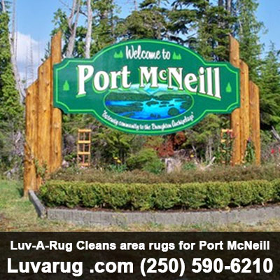 area rug carpet cleaning Port McNeill BC by Luv-A-Rug