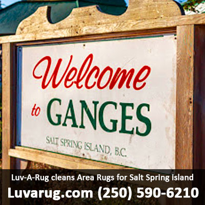 area rug carpet cleaning Salt Spring Island BC by Luv-A-Rug