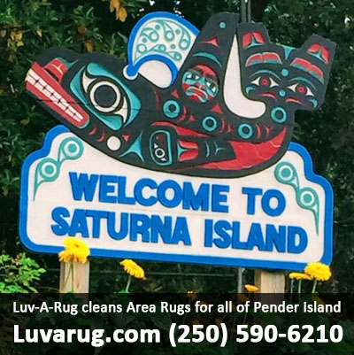 area rug carpet cleaning Saturna Island BC by Luv-A-Rug