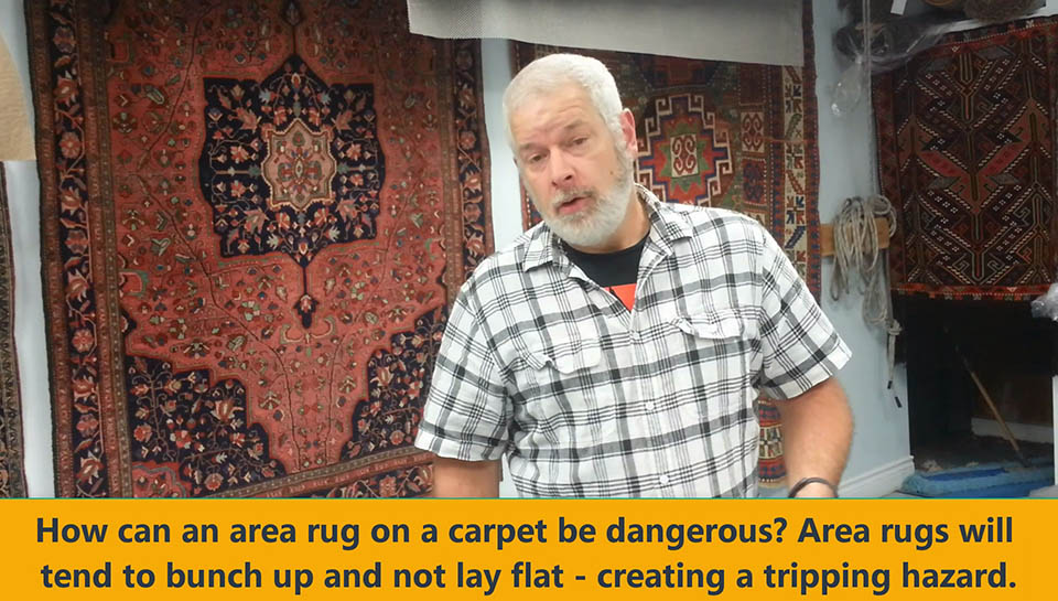 why area rugs curl - tripping hazzard