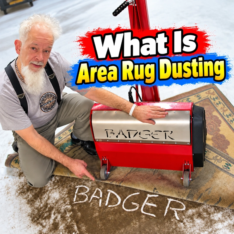 What is area rug dusting